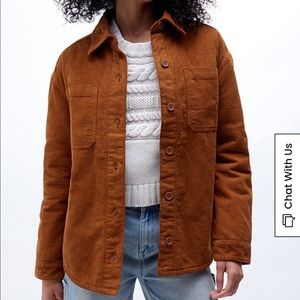 Pacsun Burnt Orange Corduroy Shacket